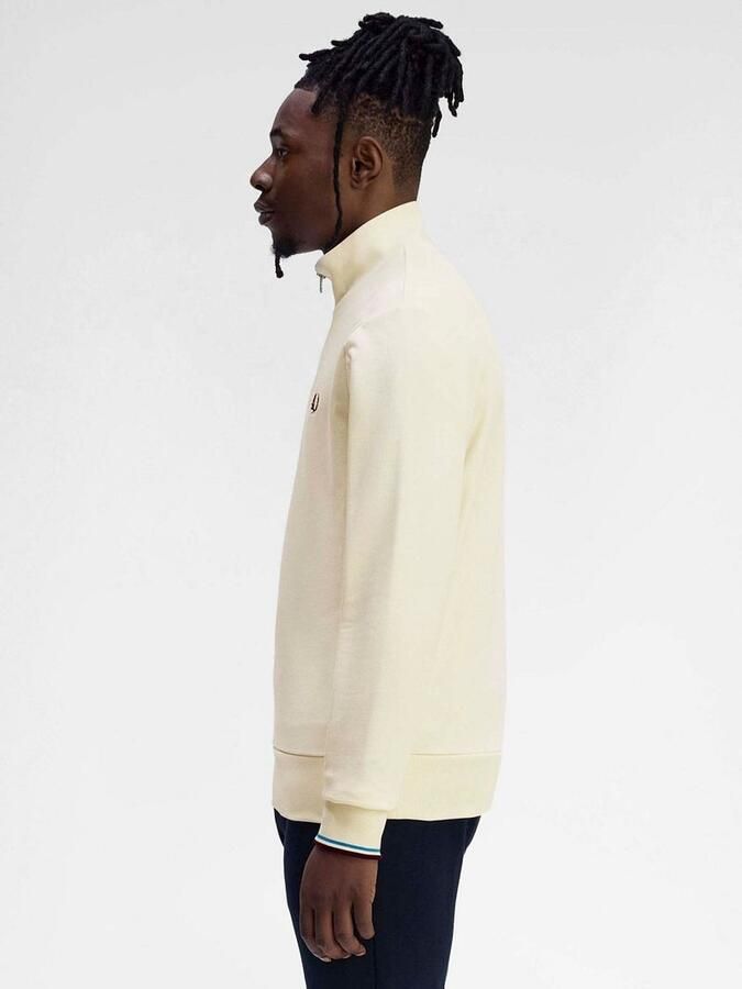 Fred Perry Half Zip Trui Ecru - Foto 3