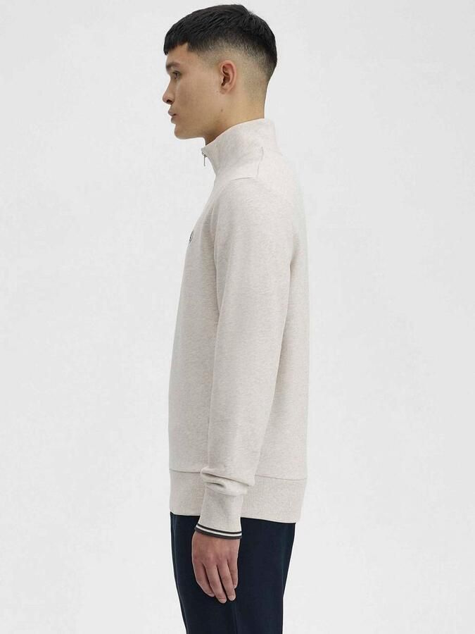 Fred Perry Core 1 2 Zip Polo Shirt White- Heren White - Foto 5