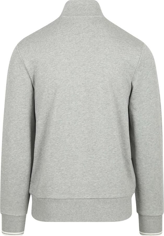 FRED PERRY Heren Truien & Vesten Half Zip Sweatshirt Lichtgrijs - Foto 3