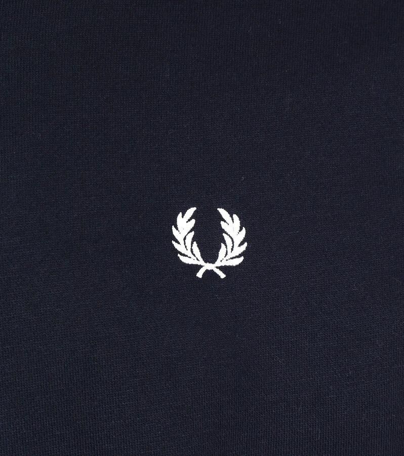 FRED PERRY Heren Truien & Vesten Half Zip Sweatshirt Donkerblauw