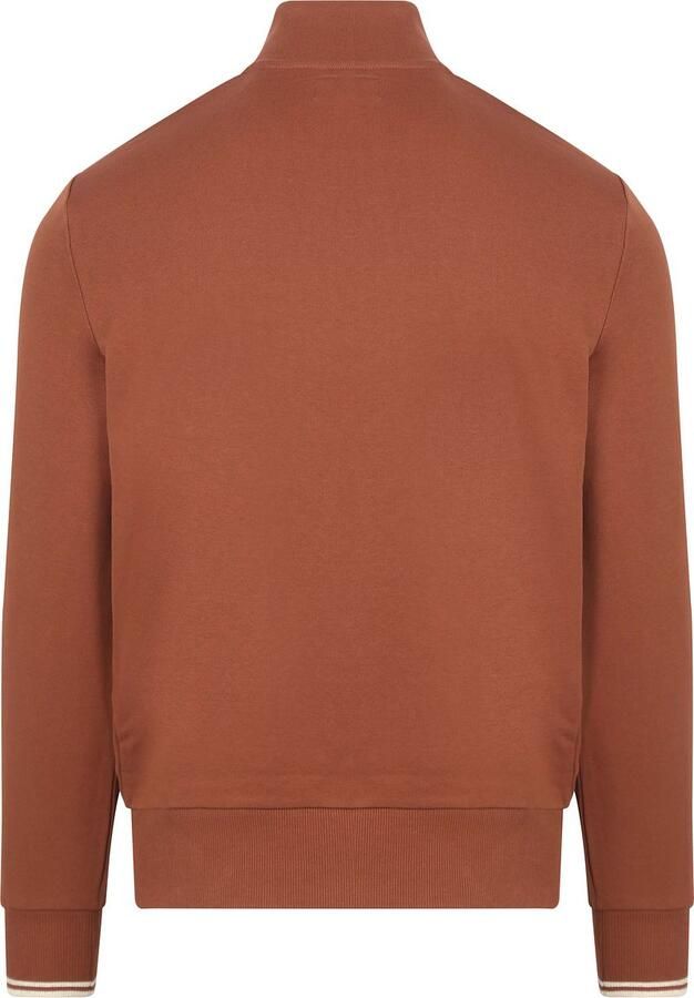 FRED PERRY Heren Truien & Vesten Half Zip Sweatshirt Roest