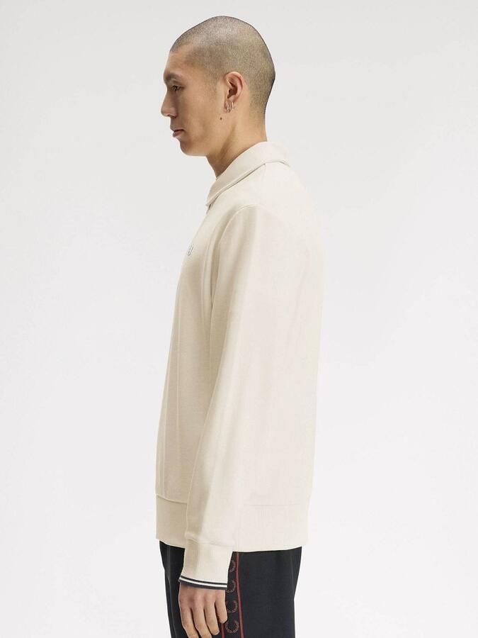 Fred Perry 1 2 Zip Collar Sweatshirt Beige- Heren Beige - Foto 2
