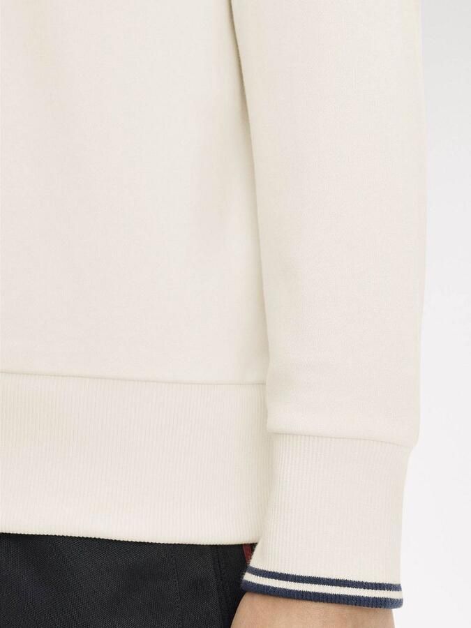 Fred Perry 1 2 Zip Collar Sweatshirt Beige- Heren Beige - Foto 3