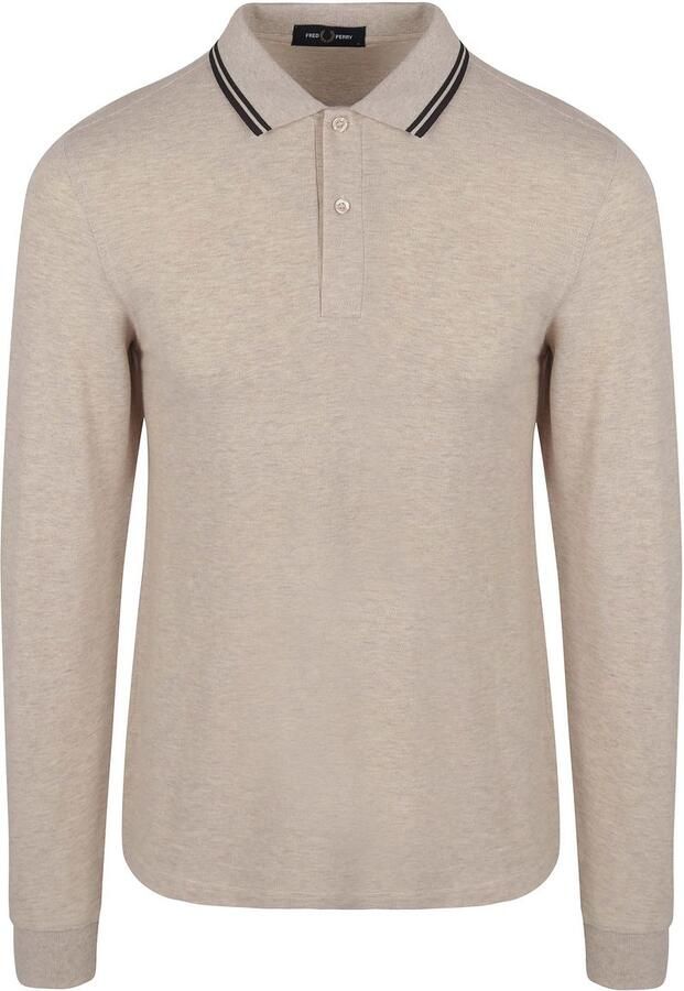 Fred Perry Longsleeve Polo Beige Melange W50