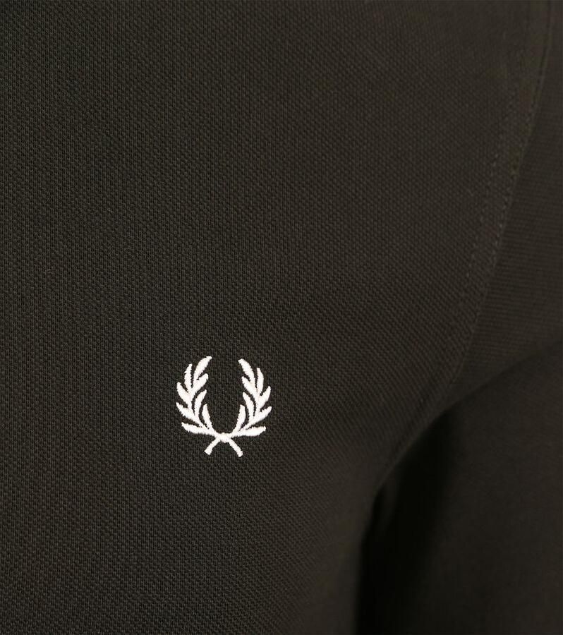 Fred Perry Klassieke polo met gestreepte afwerking Green Heren