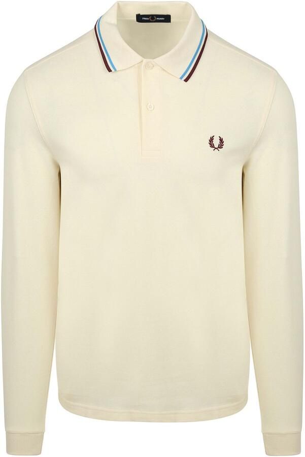 Fred Perry Longsleeve Polo Ecru Z46