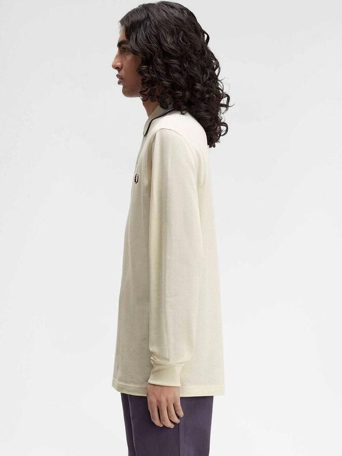 Fred Perry Longsleeve Polo Ecru Z46 - Foto 3
