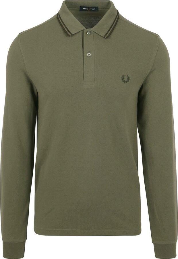 Fred Perry Longsleeve Polo Groen W49