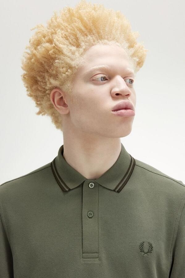 Fred Perry Longsleeve Polo Groen W49 - Foto 3