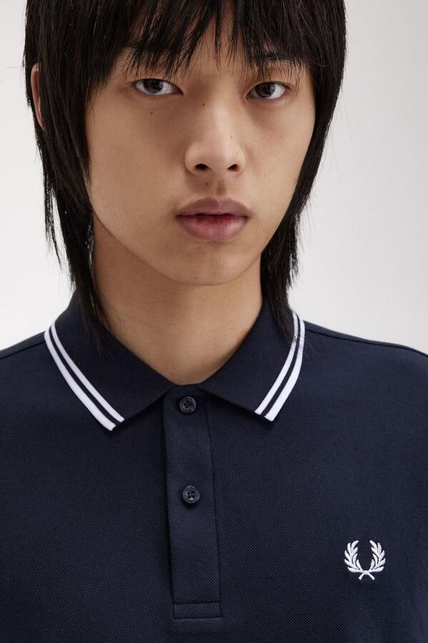 Fred Perry Longsleeve Polo Navy 238 - Foto 2