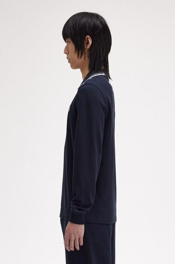 Fred Perry Longsleeve Polo Navy 238 - Foto 3