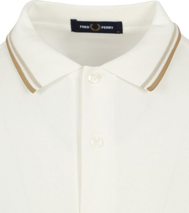 Fred Perry Longsleeve Polo Off White U83 - Foto 3