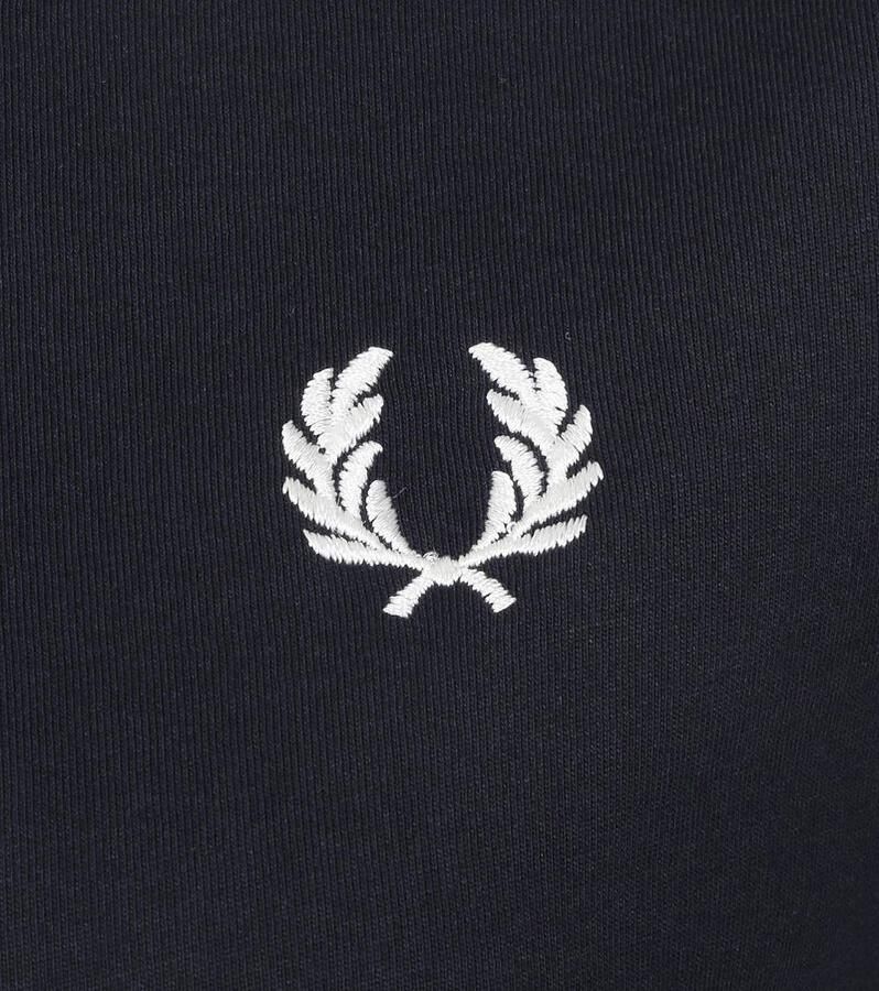 Fred Perry T-shirt met korte mouwen en contrastdetails Black Heren