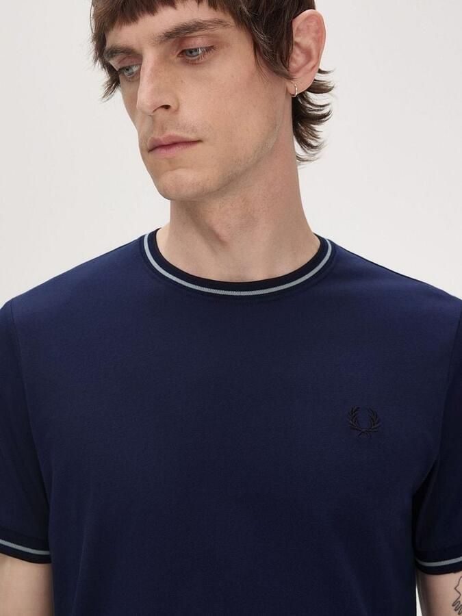 Fred Perry T-shirt M1588 Twin Tipped T-shirt Navy