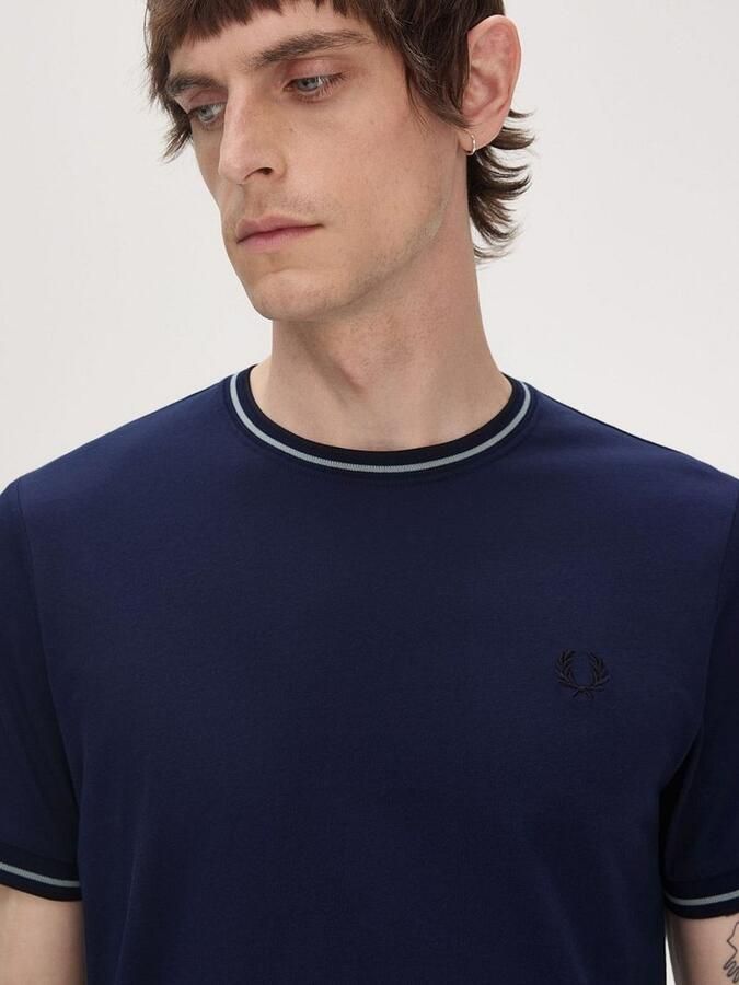 Fred Perry T-shirt Korte Mouw Twin Tipped T-Shirt - Foto 2
