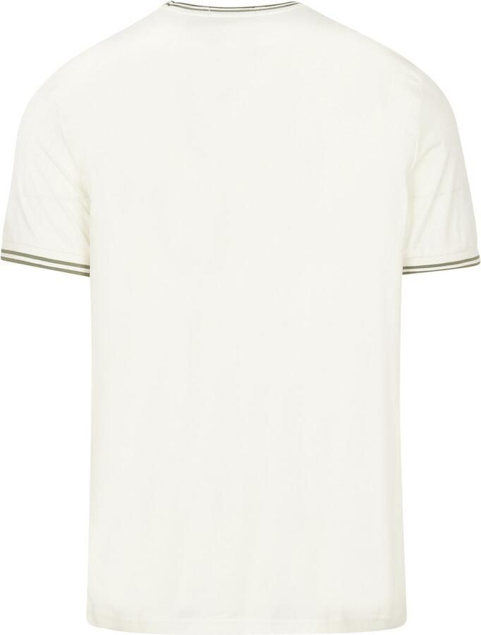 Fred Perry M1588 Twin Tipped T-shirt Off-White - Foto 2