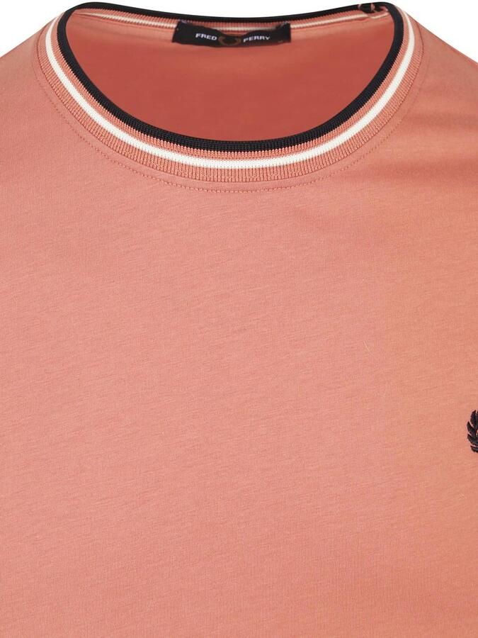 Fred Perry M1588 Twin Tipped T-shirt Roze - Foto 3