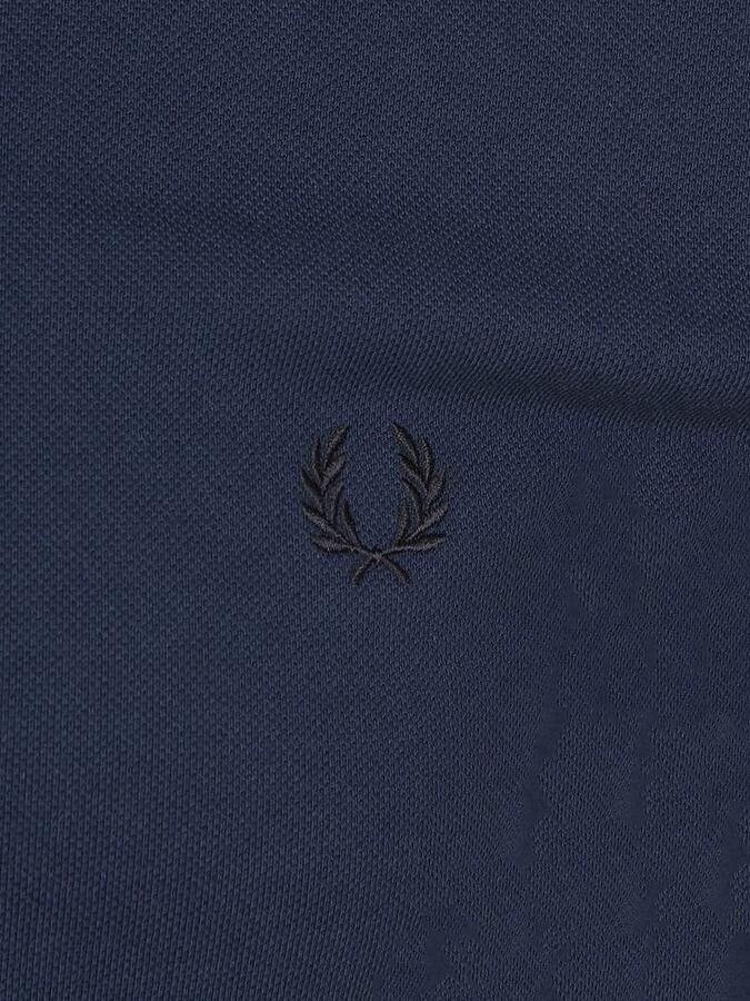 Fred Perry Blauwe Twin Tipped Polo Shirt Blue Heren - Foto 3