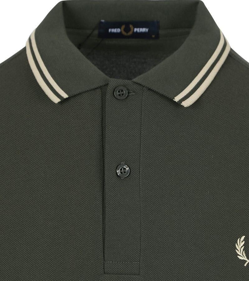 Fred Perry Heren Polo & T-shirts The Twin Tipped Shirt Green Heren - Foto 6