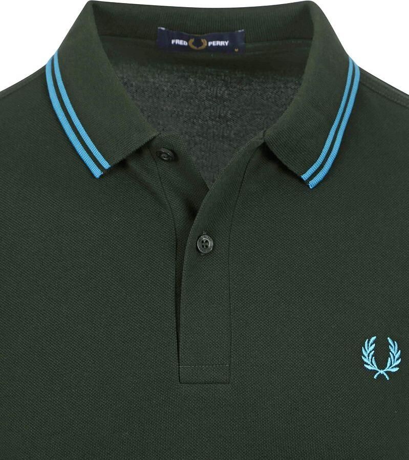 Fred Perry Polo M3600 Donkergroen W64 - Foto 2