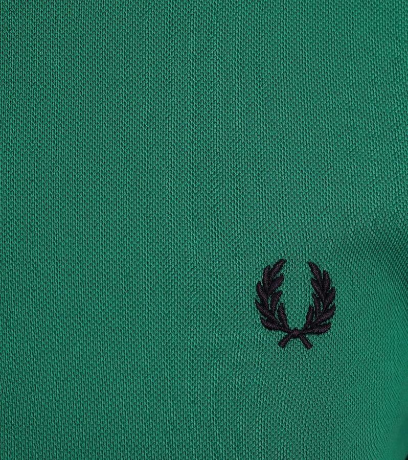 Fred Perry Groene Twin Tipped Katoenen Polo Groen Heren