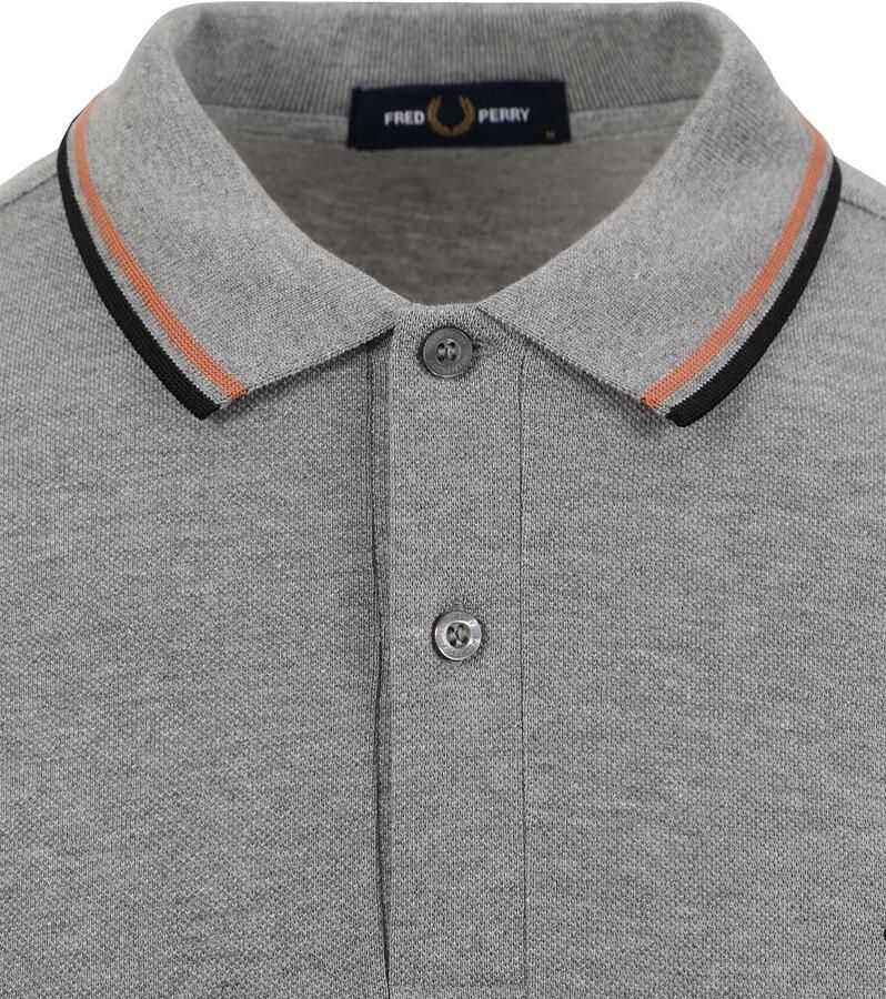 Fred Perry T-shirt Polo M3600 Mid Grijs - Foto 2