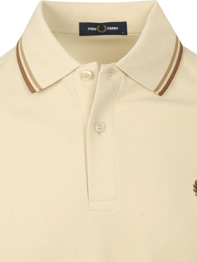 Fred Perry T-shirt Polo Twin Tipped M3600 Beige - Foto 5