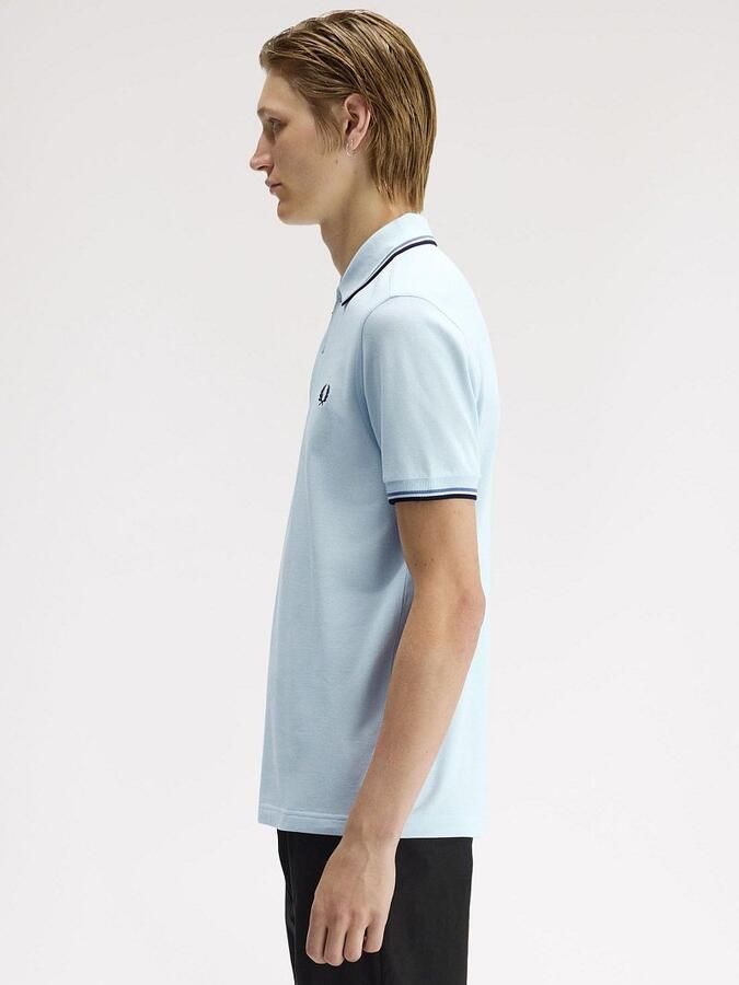 Fred Perry Polo Shirt Korte Mouw TWIN TIPPED SHIRT - Foto 2