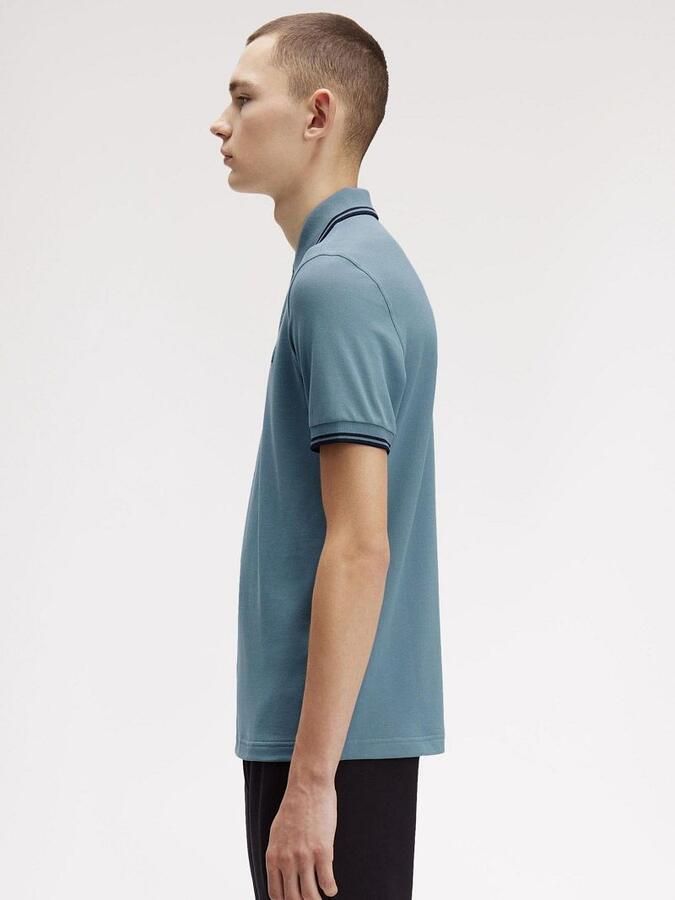 Fred Perry Polo Twin Tipped M3600 Blauw Z56