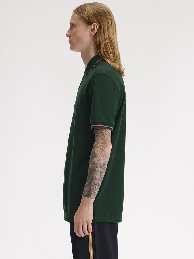 Fred Perry Polo Shirt Korte Mouw TWIN TIPPED SHIRT - Foto 2