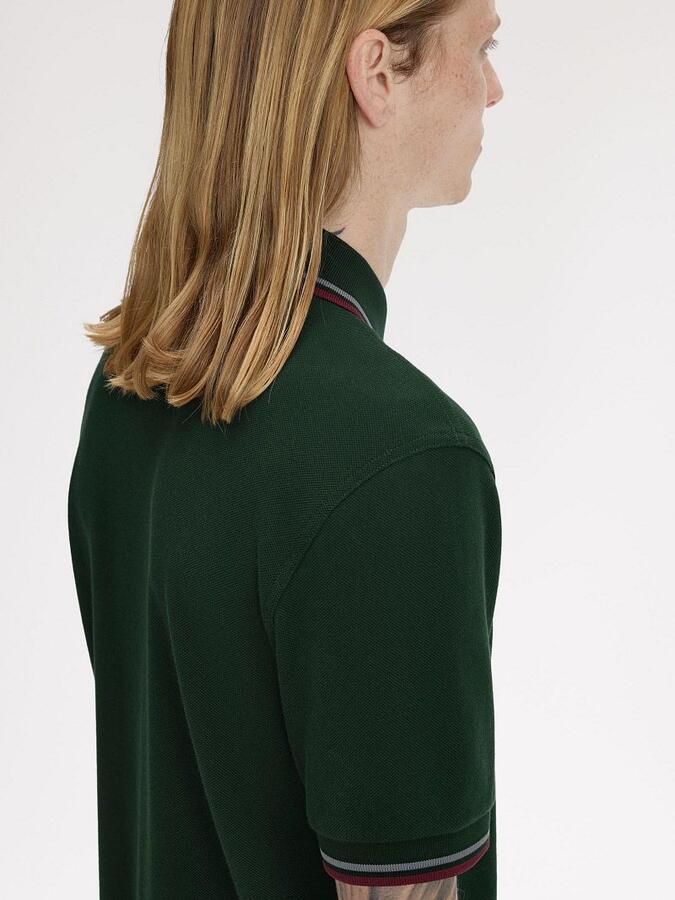 Fred Perry Polo Shirt Korte Mouw TWIN TIPPED SHIRT - Foto 3
