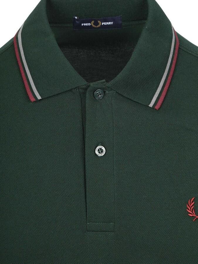 Fred Perry Polo Shirt Korte Mouw TWIN TIPPED SHIRT - Foto 4