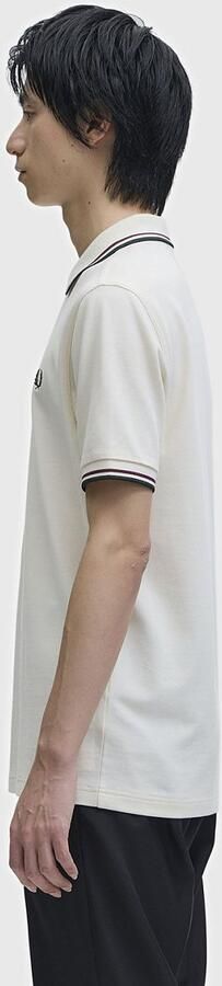 Fred Perry Polo Twin Tipped M3600 Ecru 84A - Foto 4