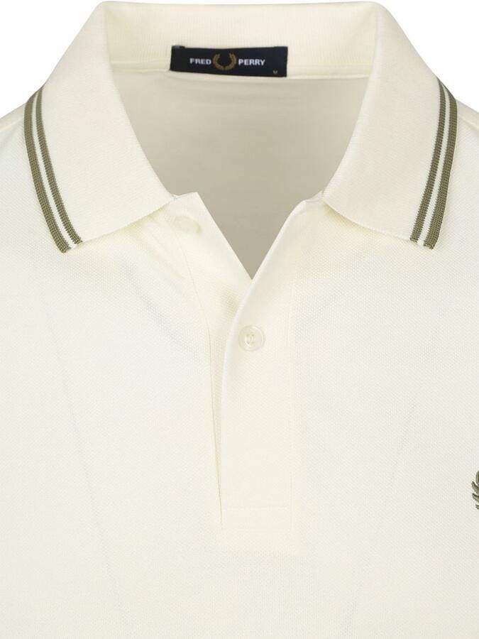 Fred Perry Polo Twin Tipped M3600 Ecru - Foto 2