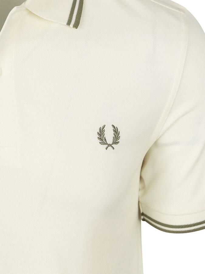 Fred Perry Polo Twin Tipped M3600 Ecru - Foto 3