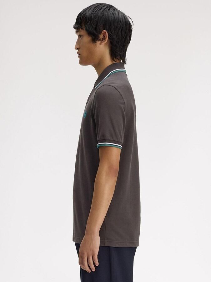 Fred Perry Polo Twin Tipped M3600 Grijs 85B - Foto 2
