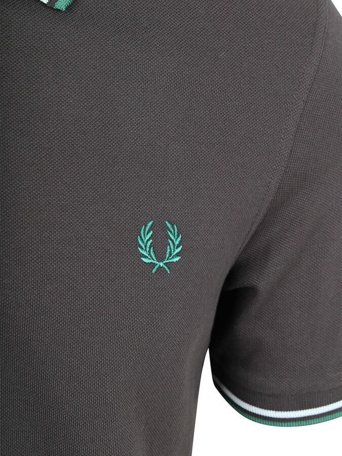 Fred Perry Polo Twin Tipped M3600 Grijs 85B - Foto 5