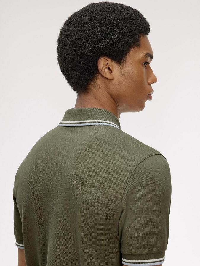 Fred Perry Polo Twin Tipped M3600 Groen 87B - Foto 2