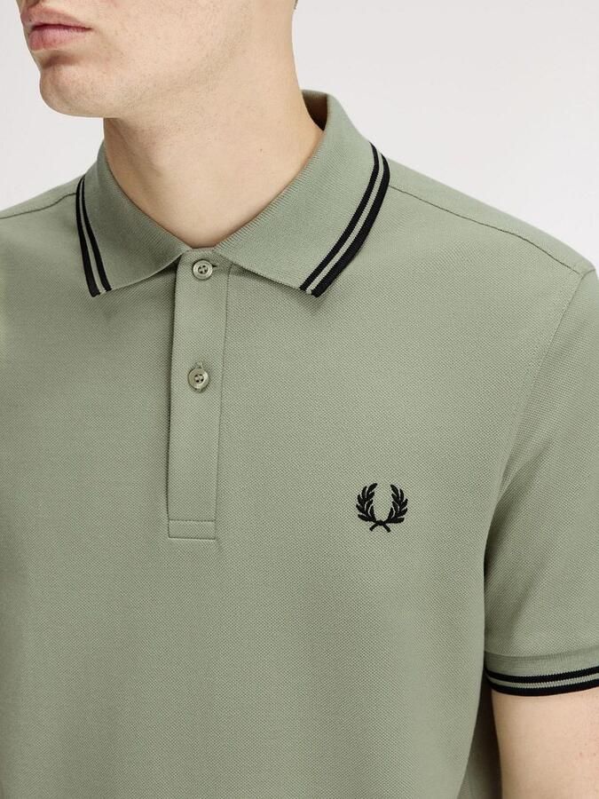 Fred Perry Polo Shirt Korte Mouw TWIN TIPPED SHIRT - Foto 3