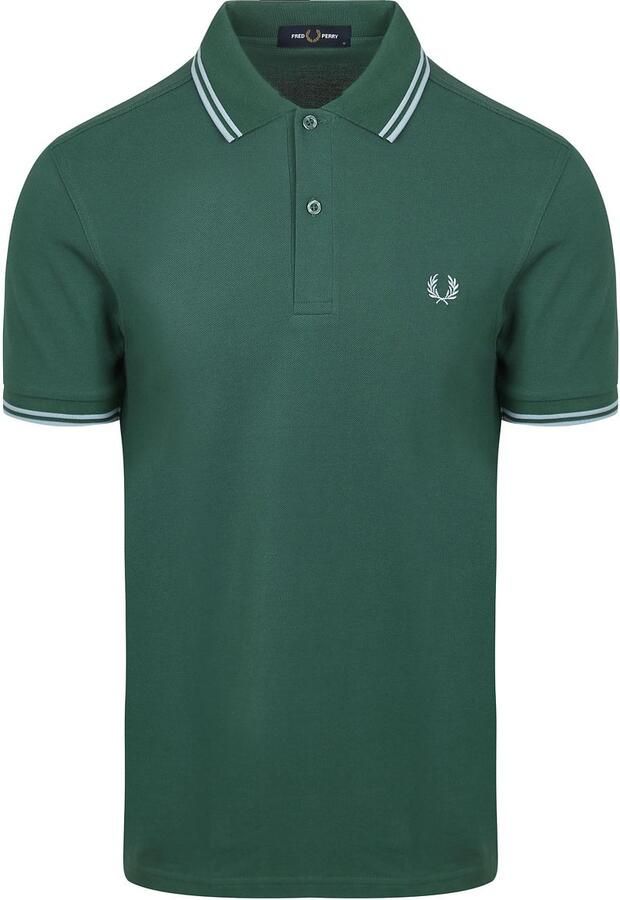 Fred Perry Polo Twin Tipped M3600 Groen Z59