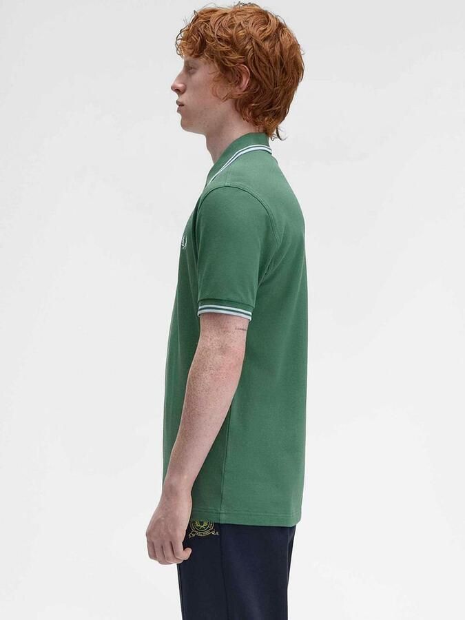 Fred Perry Polo Twin Tipped M3600 Groen Z59 - Foto 5