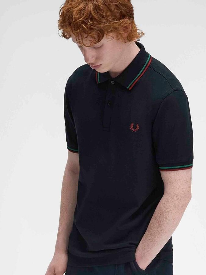 Fred Perry Polo Twin Tipped M3600 Navy Z58 - Foto 3