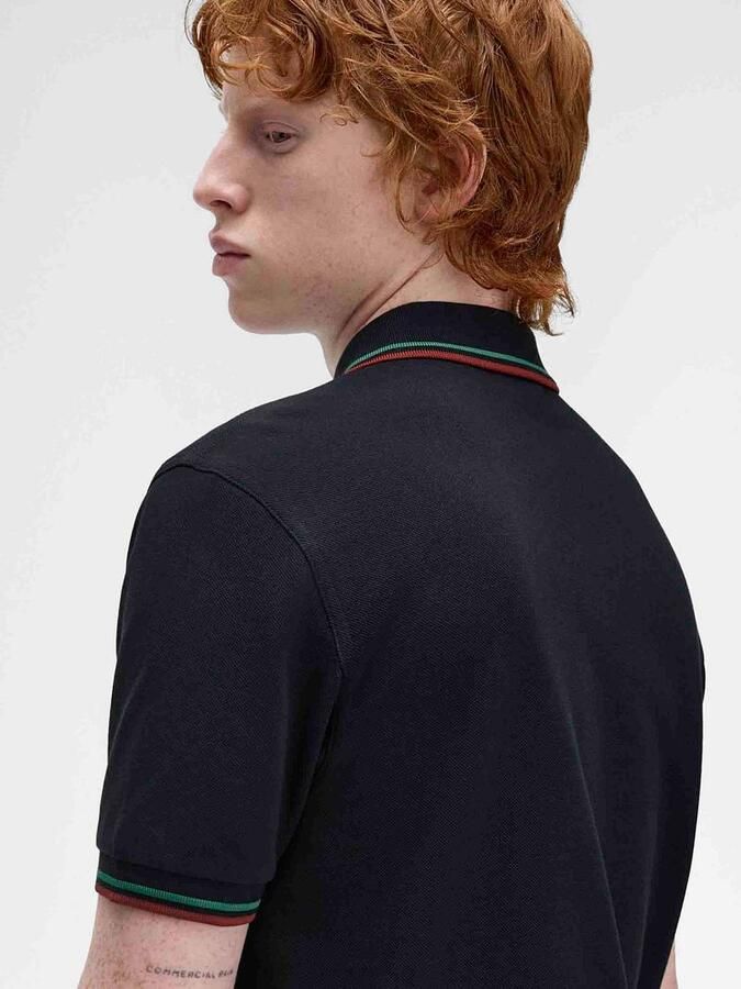 Fred Perry Polo Twin Tipped M3600 Navy Z58 - Foto 4