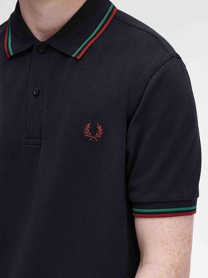 Fred Perry Polo Twin Tipped M3600 Navy Z58 - Foto 5