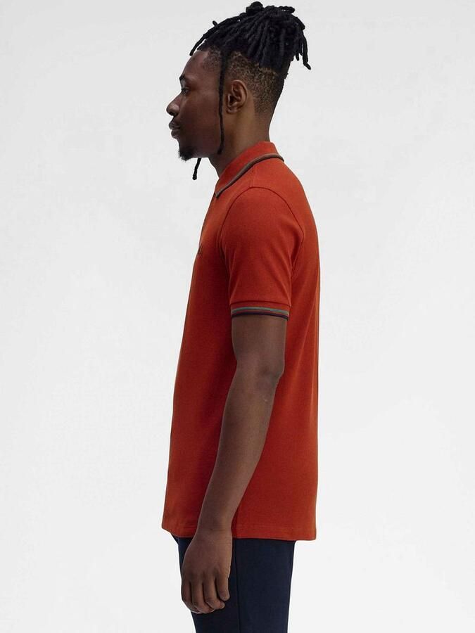 Fred Perry Polo Twin Tipped M3600 Rood - Foto 4