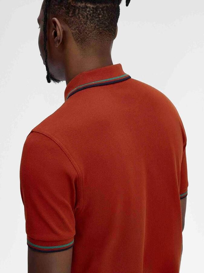 Fred Perry Polo Twin Tipped M3600 Rood - Foto 5