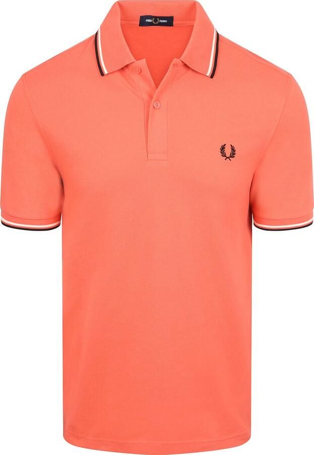 Fred Perry Polo Twin Tipped M3600 Roze 04C