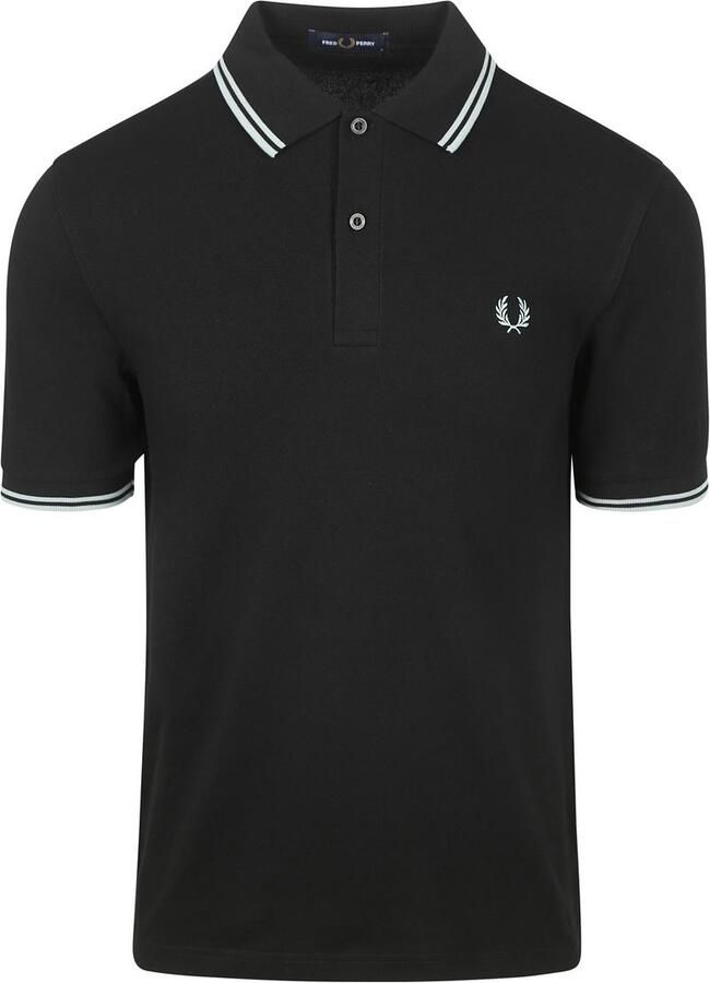 Fred Perry Polo Twin Tipped M3600 Zwart