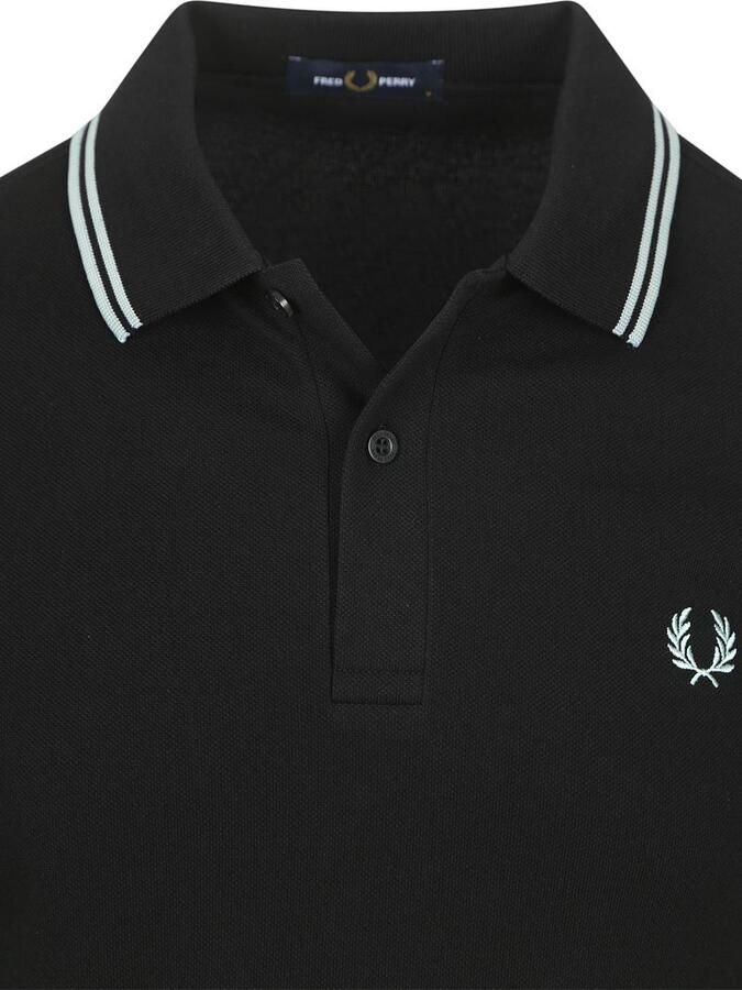 Fred Perry Polo Twin Tipped M3600 Zwart - Foto 2