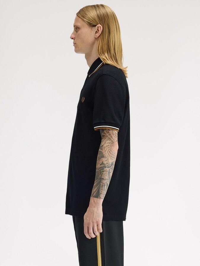 Fred Perry Polo Shirt Korte Mouw TWIN TIPPED SHIRT - Foto 2